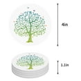 thumbnail image 1 of FMSHPON Green Tree of Life Set of 6 Round Coaster for Drinks, Absorbent Ceramic Stone Coasters Cup Mat with Cork Base for Home Kitchen Room Coffee Table Bar Decor, 1 of 6