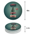 thumbnail image 1 of FMSHPON Grey White Stripe Set of 4 Round Coaster for Drinks, Absorbent Ceramic Stone Coasters Cup Mat with Cork Base for Home Kitchen Room Coffee Table Bar Decor, 1 of 6