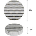 thumbnail image 1 of FMSHPON Halloween Bandage Style Stripes Set of 6 Round Coaster for Drinks, Absorbent Ceramic Stone Coasters Cup Mat with Cork Base for Home Kitchen Room Coffee Table Bar Decor, 1 of 6