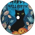 thumbnail image 1 of FMSHPON Halloween Cat Pumpkins Leaves Xmas Christmas Tree Skirt Stand Mat for Holiday Party Decoration Indoor Outdoor 36 inches, 1 of 3
