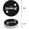 thumbnail image 1 of FMSHPON Halloween Pumpkins and Ghosts on Black Set of 4 Round Coaster for Drinks, Absorbent Ceramic Stone Coasters Cup Mat with Cork Base for Home Kitchen Room Coffee Table Bar Decor, 1 of 6