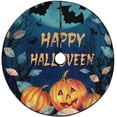 thumbnail image 1 of FMSHPON Halloween Spooky Autumn Leaves Xmas Christmas Tree Skirt Stand Mat for Holiday Party Decoration Indoor Outdoor 36 inches, 1 of 3