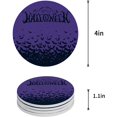 thumbnail image 1 of FMSHPON Happy Halloween Bat on Purple Set of 8 Round Coaster for Drinks, Absorbent Ceramic Stone Coasters Cup Mat with Cork Base for Home Kitchen Room Coffee Table Bar Decor, 1 of 6