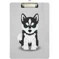 thumbnail image 1 of FMSHPON Husky Dog Clipboard Hardboard Wood Nursing Clip Board and Pull for Standard A4 Letter 13x9 inches, 1 of 2