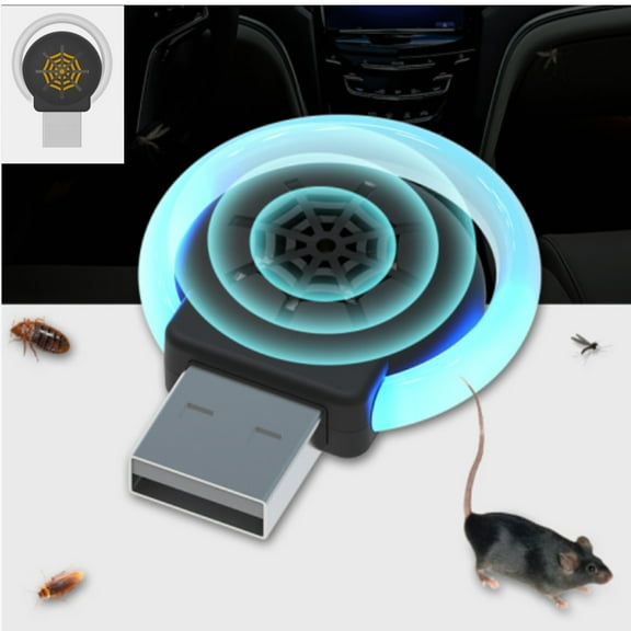 FMSHPON Indoor 60-80 m² Ultrasonic Insect Killer, White