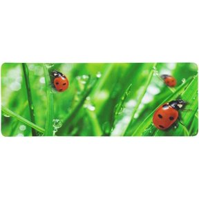 FMSHPON Ladybugs on Fresh Green Grass with Water Drops Extra Extended Large Gaming Mouse Pad Mat Desk Pad Keyboard Mat 31.5x12 inch