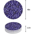 thumbnail image 1 of FMSHPON Lavender Set of 8 Round Coaster for Drinks, Absorbent Ceramic Stone Coasters Cup Mat with Cork Base for Home Kitchen Room Coffee Table Bar Decor, 1 of 6