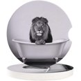 thumbnail image 1 of FMSHPON Lion in The Bathtub Set of 6 Car Coaster for Drinks, Absorbent Ceramic Stone Coasters Cup Mat with Cork Base for Home Kitchen Room Coffee Table Bar Decor, 1 of 5