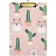 thumbnail image 1 of FMSHPON Llama Cactus Clipboard Hardboard Wood Nursing Clip Board and Pull for Standard A4 Letter 13x9 inches, 1 of 8