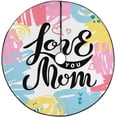 thumbnail image 1 of FMSHPON Love You Mom Lettering Xmas Christmas Tree Skirt Stand Mat for Holiday Party Decoration Indoor Outdoor 48 inches, 1 of 3