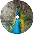 thumbnail image 1 of FMSHPON Male Peacock Feathers Xmas Christmas Tree Skirt Stand Mat for Holiday Party Decoration Indoor Outdoor 36 inches, 1 of 3