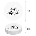 thumbnail image 1 of FMSHPON Mandala Bohemian Dark Gray White Set of 8 Round Coaster for Drinks, Absorbent Ceramic Stone Coasters Cup Mat with Cork Base for Home Kitchen Room Coffee Table Bar Decor, 1 of 6