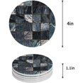 thumbnail image 1 of FMSHPON Marble Texture Set of 6 Round Coaster for Drinks, Absorbent Ceramic Stone Coasters Cup Mat with Cork Base for Home Kitchen Room Coffee Table Bar Decor, 1 of 6