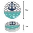 thumbnail image 1 of FMSHPON Merry Christmas Set of 6 Round Coaster for Drinks, Absorbent Ceramic Stone Coasters Cup Mat with Cork Base for Home Kitchen Room Coffee Table Bar Decor, 1 of 6