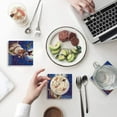 thumbnail image 1 of FMSHPON Merry Christmas Set of 8 Coaster for Drinks, Absorbent Ceramic Stone Coasters Cup Mat with Cork Base for Home Kitchen Room Coffee Table Bar Decor, 1 of 4