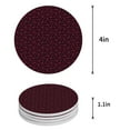 thumbnail image 1 of FMSHPON Merry Christmas Set of 8 Round Coaster for Drinks, Absorbent Ceramic Stone Coasters Cup Mat with Cork Base for Home Kitchen Room Coffee Table Bar Decor, 1 of 6