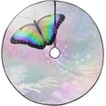 thumbnail image 1 of FMSHPON Metaphorical Butterfly Xmas Christmas Tree Skirt Stand Mat for Holiday Party Decoration Indoor Outdoor 36 inches, 1 of 3