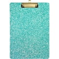 thumbnail image 1 of FMSHPON Mint Glitter Green Clipboard Hardboard Wood Nursing Clip Board and Pull for Standard A4 Letter 13x9 inches, 1 of 8