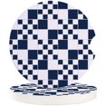 thumbnail image 1 of FMSHPON Modern Abstract Plaid Texture Set of 6 Car Coaster for Drinks, Absorbent Ceramic Stone Coasters Cup Mat with Cork Base for Home Kitchen Room Coffee Table Bar Decor, 1 of 5