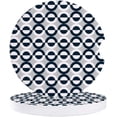 thumbnail image 1 of FMSHPON Modern Style Simple Geometric Pattern Round Set of 6 Car Coaster for Drinks, Absorbent Ceramic Stone Coasters Cup Mat with Cork Base for Home Kitchen Room Coffee Table Bar Decor, 1 of 5
