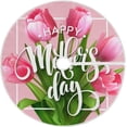 thumbnail image 1 of FMSHPON Mother's Day Beautiful Spring Tulips FlowersLeaf Xmas Christmas Tree Skirt Stand Mat for Holiday Party Decoration Indoor Outdoor 36 inches, 1 of 6