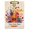 thumbnail image 1 of FMSHPON Music Guitar Clipboard Hardboard Wood Nursing Clip Board and Pull for Standard A4 Letter 13x9 inches, 1 of 7