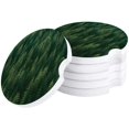 thumbnail image 1 of FMSHPON Natural Landscape Primeval Forest Set of 4 Car Coaster for Drinks, Absorbent Ceramic Stone Coasters Cup Mat with Cork Base for Home Kitchen Room Coffee Table Bar Decor, 1 of 5