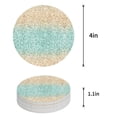 thumbnail image 1 of FMSHPON Ocean Sea Turtle Set of 4 Round Coaster for Drinks, Absorbent Ceramic Stone Coasters Cup Mat with Cork Base for Home Kitchen Room Coffee Table Bar Decor, 1 of 6