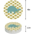 thumbnail image 1 of FMSHPON Ocean Sea Turtle Set of 6 Round Coaster for Drinks, Absorbent Ceramic Stone Coasters Cup Mat with Cork Base for Home Kitchen Room Coffee Table Bar Decor, 1 of 6