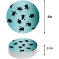 thumbnail image 1 of FMSHPON Ocean Sea Turtle Set of 6 Round Coaster for Drinks, Absorbent Ceramic Stone Coasters Cup Mat with Cork Base for Home Kitchen Room Coffee Table Bar Decor, 1 of 5