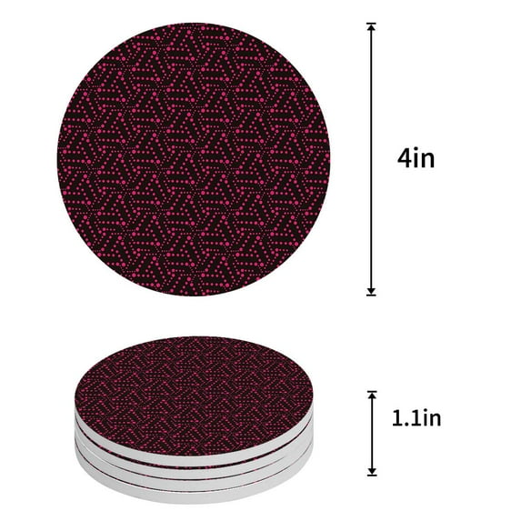FMSHPON Octopus Set of 8 Round Coaster for Drinks, Absorbent Ceramic Stone Coasters Cup Mat with Cork Base for Home Kitchen Room Coffee Table Bar Decor