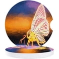 thumbnail image 1 of FMSHPON Oil Painting Style Butterfly Close Up Set of 6 Car Coaster for Drinks, Absorbent Ceramic Stone Coasters Cup Mat with Cork Base for Home Kitchen Room Coffee Table Bar Decor, 1 of 5