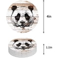 thumbnail image 1 of FMSHPON Panda Set of 6 Round Coaster for Drinks, Absorbent Ceramic Stone Coasters Cup Mat with Cork Base for Home Kitchen Room Coffee Table Bar Decor, 1 of 6