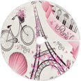 thumbnail image 1 of FMSHPON Paris Eiffel Tower Flower Xmas Christmas Tree Skirt Stand Mat for Holiday Party Decoration Indoor Outdoor 36 inches, 1 of 6