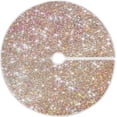 thumbnail image 1 of FMSHPON Pearl Sequins Xmas Christmas Tree Skirt Stand Mat for Holiday Party Decoration Indoor Outdoor 48 inches, 1 of 6