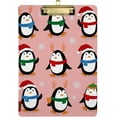 thumbnail image 1 of FMSHPON Penguins Clipboard Hardboard Wood Nursing Clip Board and Pull for Standard A4 Letter 13x9 inches, 1 of 7