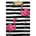 thumbnail image 1 of FMSHPON Pink Flamingo Silhouette Clipboard Hardboard Wood Nursing Clip Board and Pull for Standard A4 Letter 13x9 inches, 1 of 7