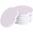 thumbnail image 1 of FMSHPON Pink Love Heart Blue Plaid Texture Set of 2 Car Coaster for Drinks, Absorbent Ceramic Stone Coasters Cup Mat with Cork Base for Home Kitchen Room Coffee Table Bar Decor, 1 of 5
