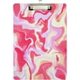 thumbnail image 1 of FMSHPON Pink Yellow Clipboard Hardboard Wood Nursing Clip Board and Pull for Standard A4 Letter 13x9 inches, 1 of 5