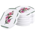 thumbnail image 1 of FMSHPON Plant Pink Flowers Spring Leaf Border Set of 2 Car Coaster for Drinks, Absorbent Ceramic Stone Coasters Cup Mat with Cork Base for Home Kitchen Room Coffee Table Bar Decor, 1 of 5