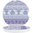 thumbnail image 1 of FMSHPON Purple Mandala Pattern Boho Style Set of 6 Car Coaster for Drinks, Absorbent Ceramic Stone Coasters Cup Mat with Cork Base for Home Kitchen Room Coffee Table Bar Decor, 1 of 5
