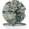 thumbnail image 1 of FMSHPON Retro Style Flowers in A Vase on The Windowsill Set of 6 Car Coaster for Drinks, Absorbent Ceramic Stone Coasters Cup Mat with Cork Base for Home Kitchen Room Coffee Table Bar Decor, 1 of 5