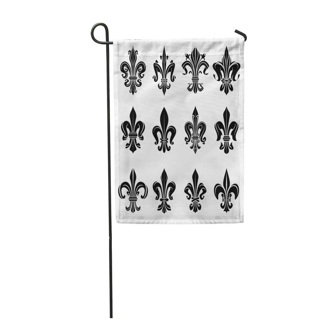 FMSHPON Royal French Heraldry for of Arms Emblem Medieval Black Garden