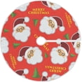 thumbnail image 1 of FMSHPON Santa Claus Xmas Christmas Tree Skirt Stand Mat for Holiday Party Decoration Indoor Outdoor 36 inches, 1 of 6