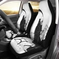 thumbnail image 1 of FMSHPON Set of 2 Car Seat Covers Angry Grim Reaper Reading Newspaper Cartoon Skeleton Dark Skull Universal Auto Front Seats Protector Fits for Car,SUV Sedan,Truck, 1 of 5
