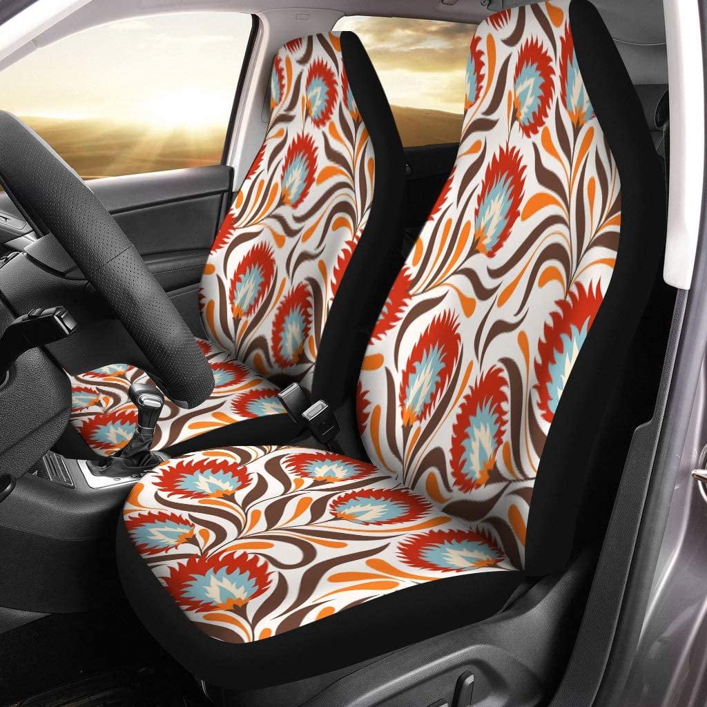 Vintage floral 2024 car seat covers