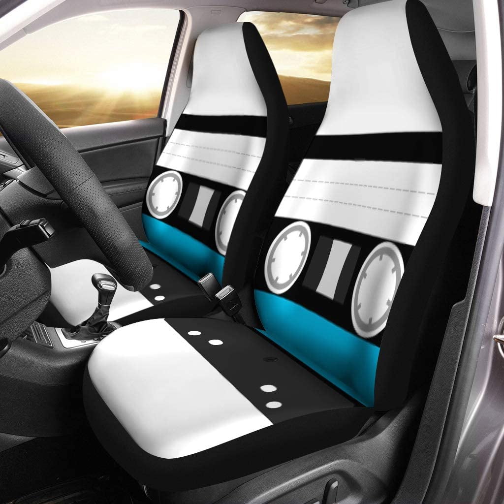 FMSHPON Set of Car Seat Covers Plastic Audio Tape Cassette Retro