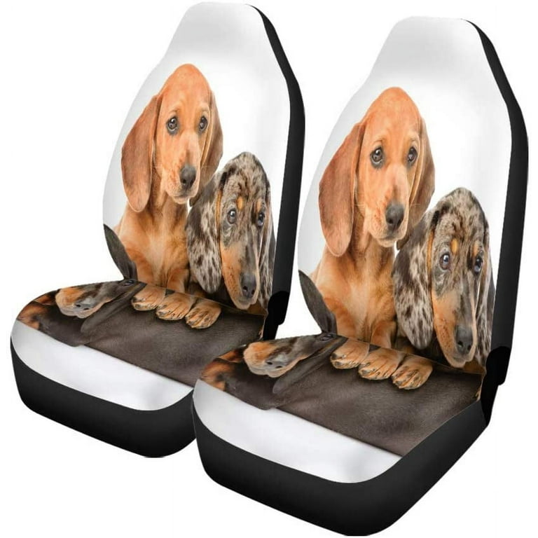 Long Haired Dachshund Car Seat Cover (Set of 2) Long Haired Dachshund Car Seat Cover (Set of 2)