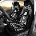 thumbnail image 1 of FMSHPON Set of 2 Car Seat Covers Skull Crossbones and Ornate Spades Pirate Pattern Celtic Society Universal Auto Front Seats Protector Fits for Car,SUV Sedan,Truck, 1 of 5