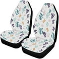 thumbnail image 1 of FMSHPON Set of 2 Car Seat Covers Cactus Seamless Pattern Universal Auto Front Seats Protector Fits for Car,SUV Sedan,Truck, 1 of 3
